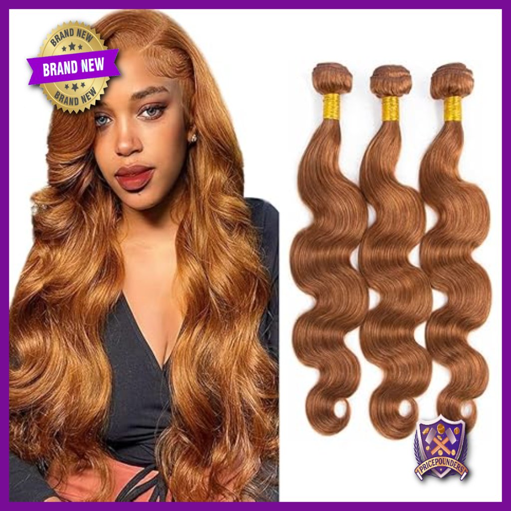 Brazilian Human Hair Extensions Body Wave Bundles 30-34 Inch Unprocessed Virgin